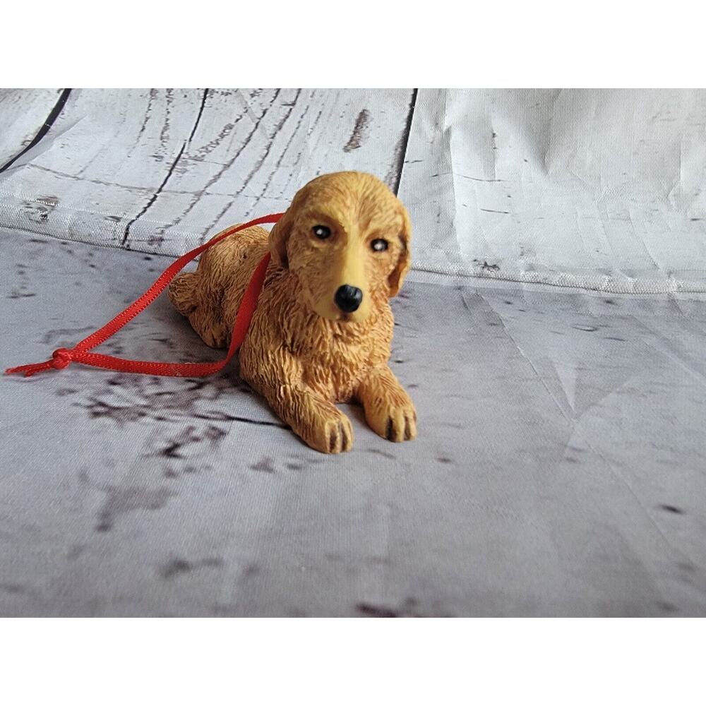 Golden Retreiver ornament Realistic dog resin Christmas tree 3inch